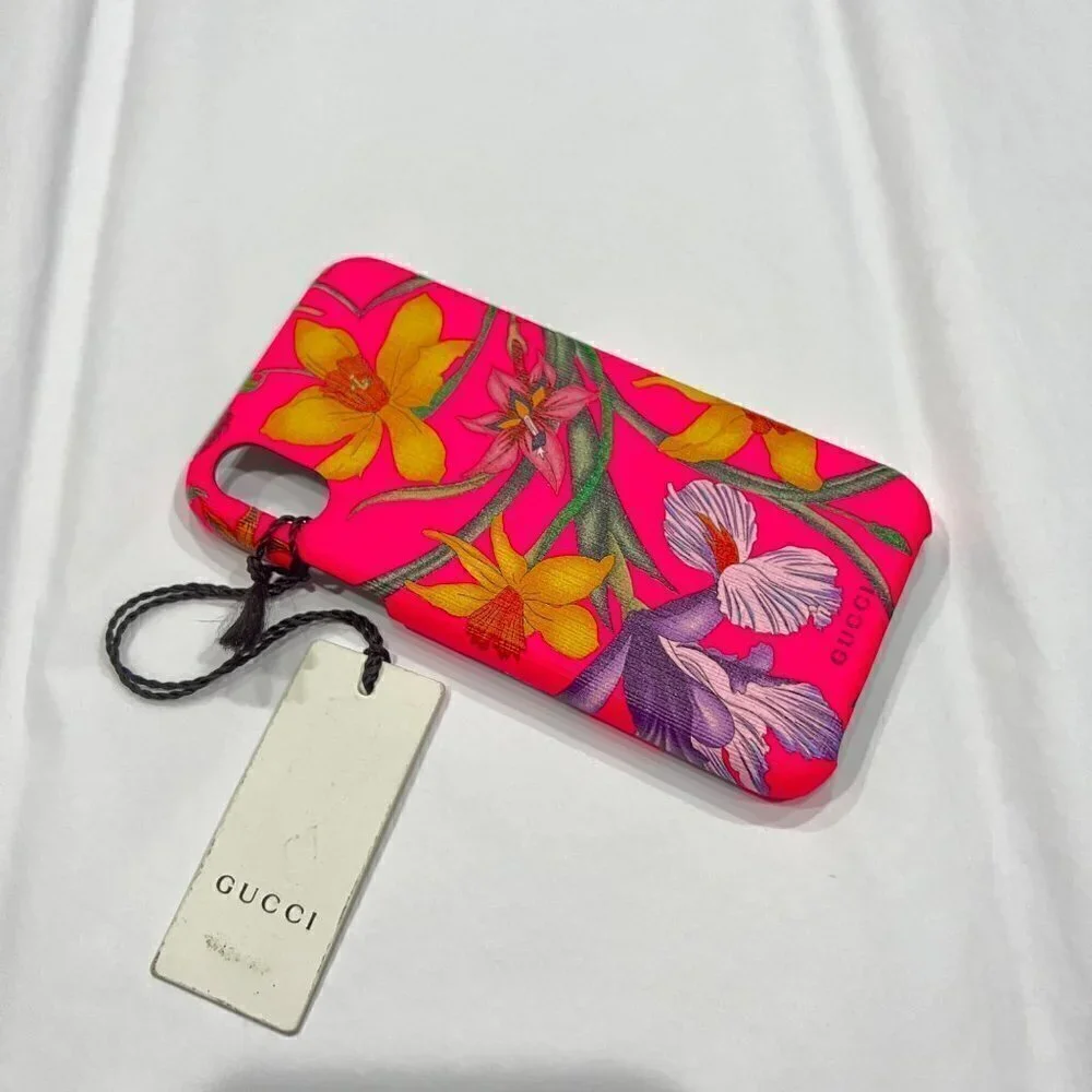 Gucci NWOB Authentic IPhone X/Xs case , Pink Flora
